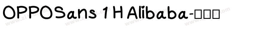 OPPOSans 1 H Alibaba字体转换
